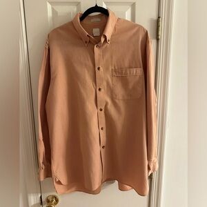 JWN size Large Peach Colored Button Down Made of 100% Cotton